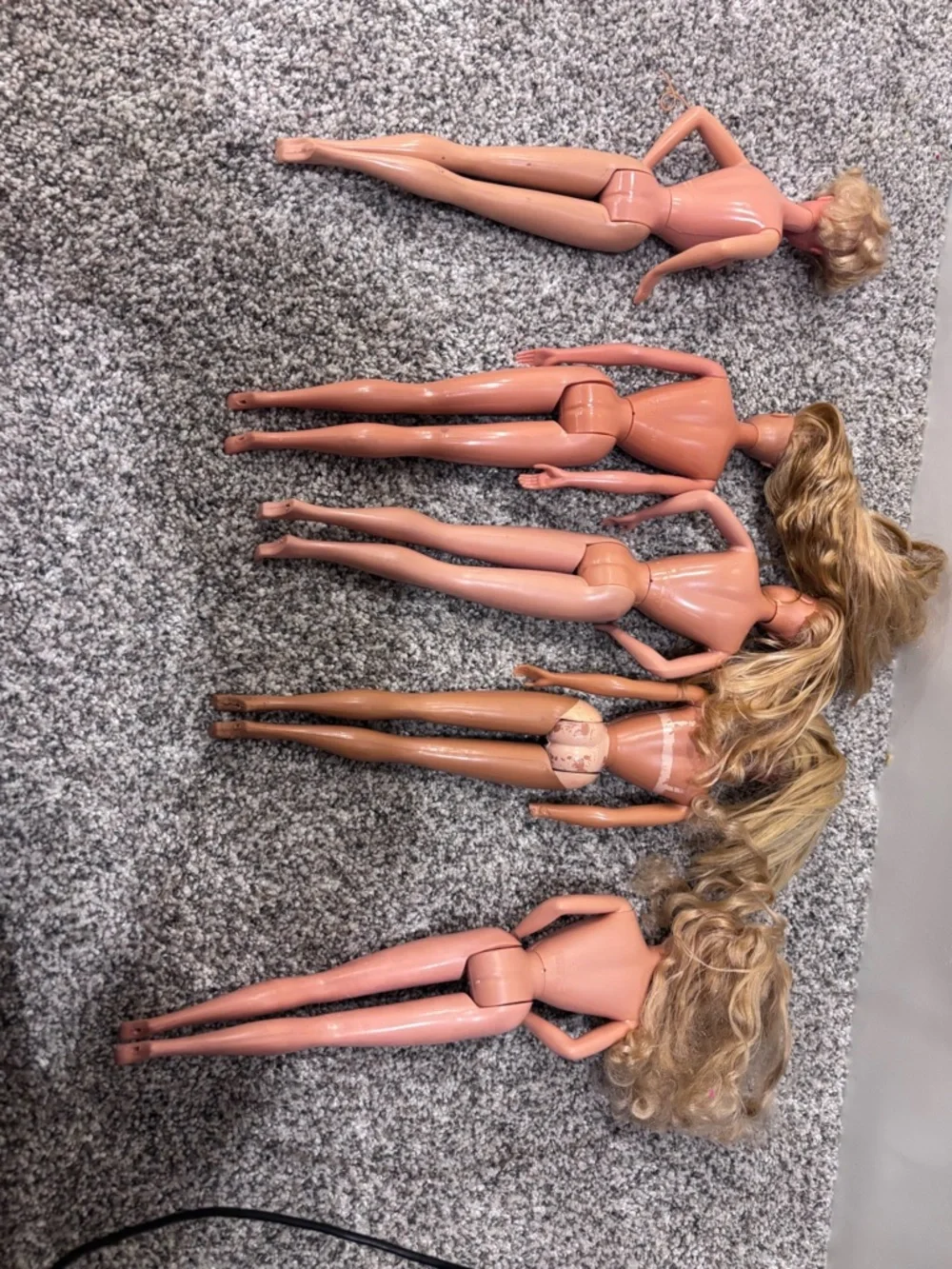 Set of 5 vintage 1960’s Barbie dolls